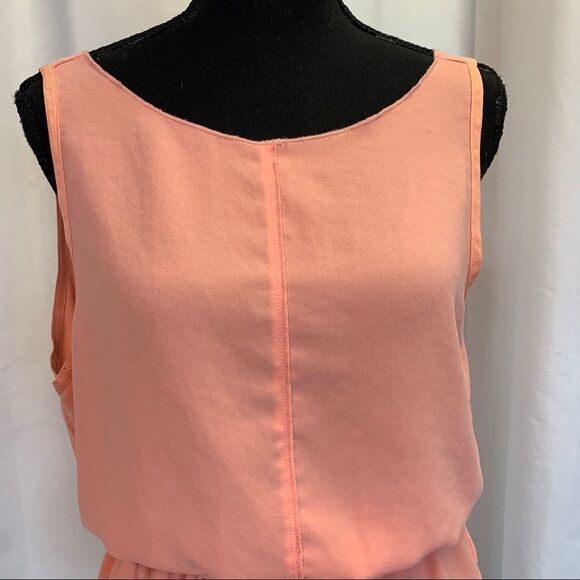 ARITZIA Wilfred peach pink sleeveless peplum blouse Sz M - Picture 3 of 11